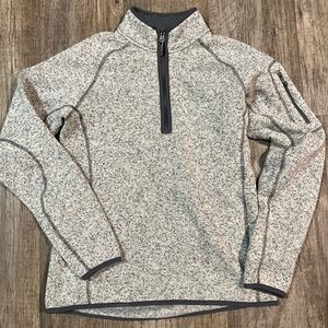 Arborwear Staghorn Jacket Womens M Fleece 1/4 Zip Outdoor Hiking Workwear Gray